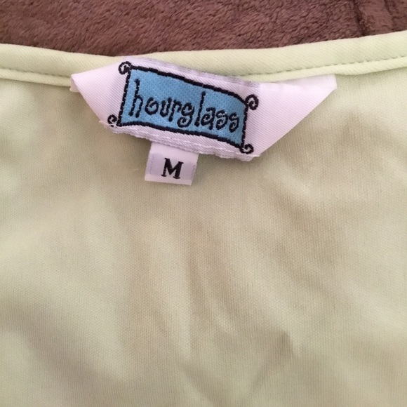 Vintage Hourglass lime cropped tank top blouse - Picture 5 of 6